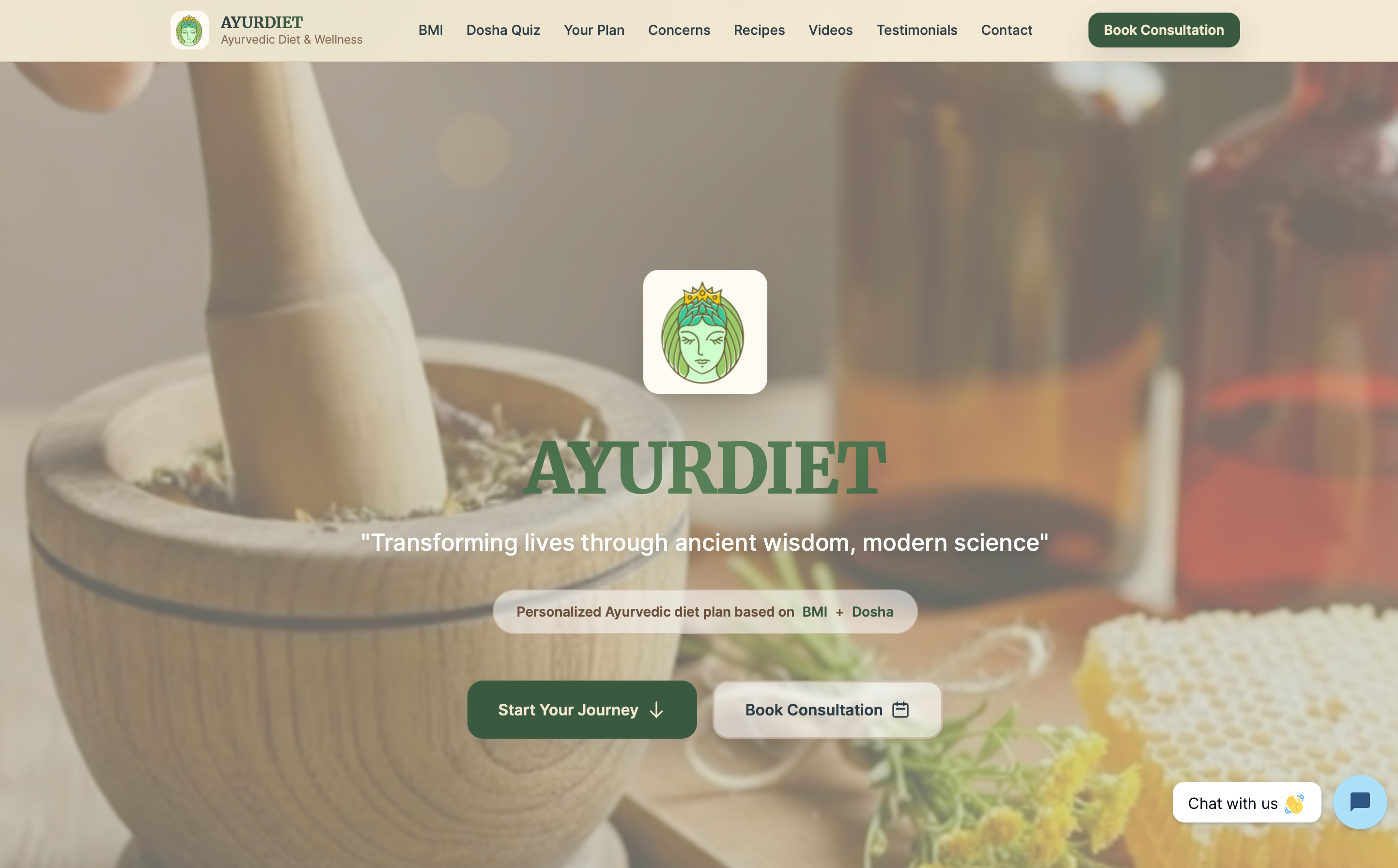 Ayurvedic Diet Plan Website