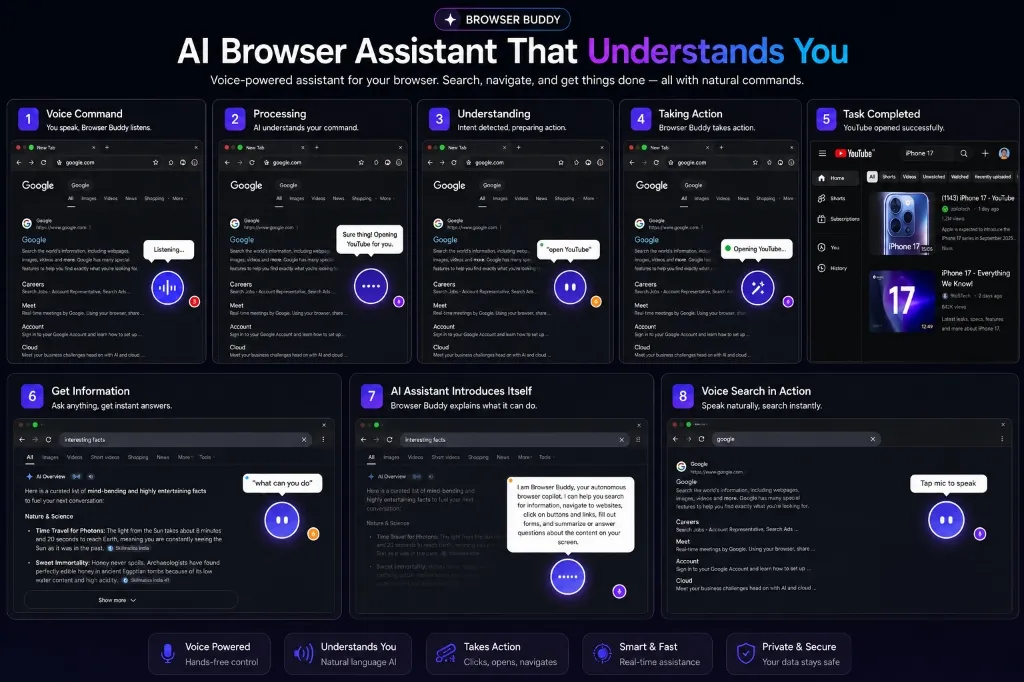 Browser Buddy AI Assistant View