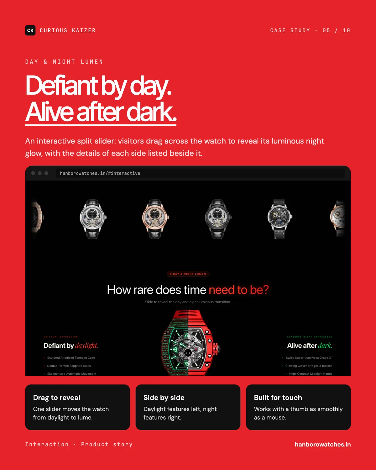 Hanboro day and night lumen split slider