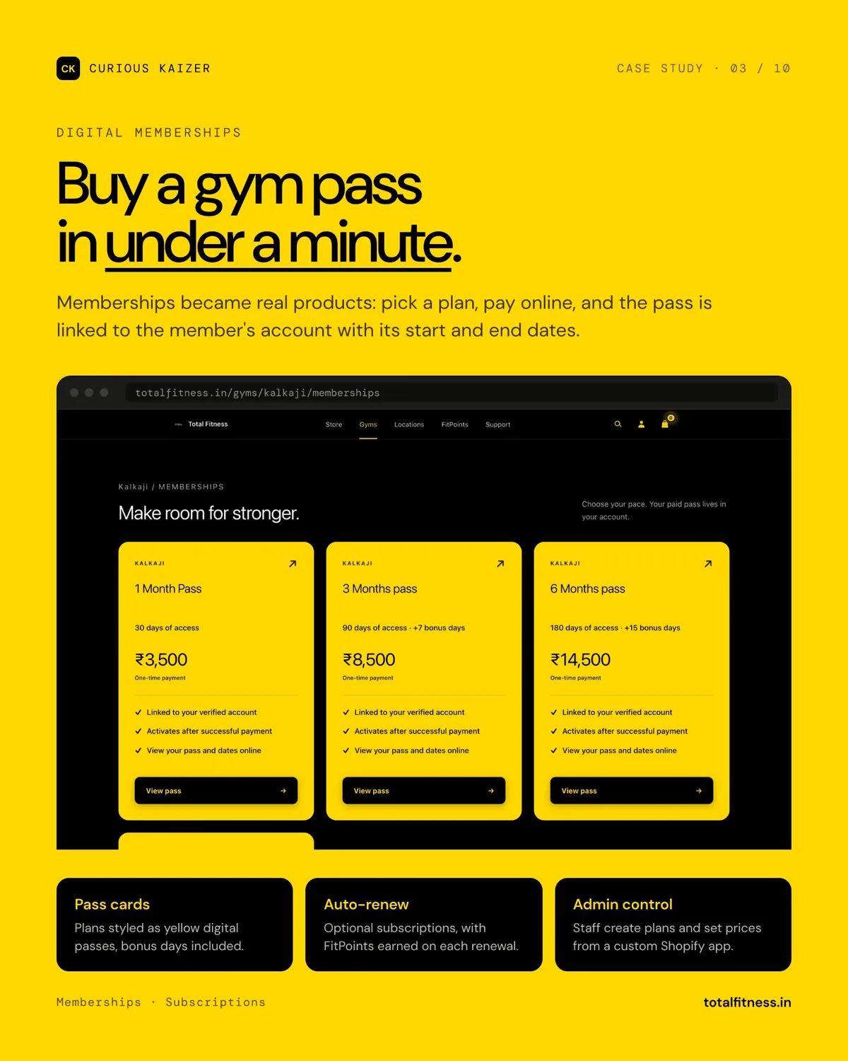Total Fitness digital membership passes