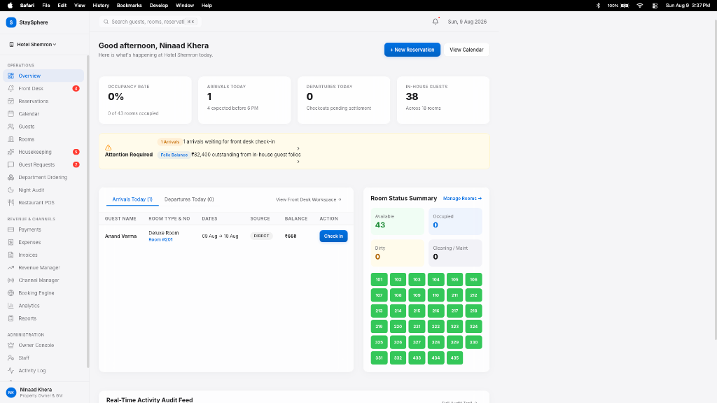 StaySphere PMS